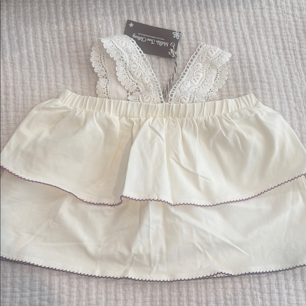 Matilda Jane Cream Lace Trim Tank Top